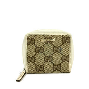 Gucci Gg Logo Canvas Leather Zippy Coin #75626G56